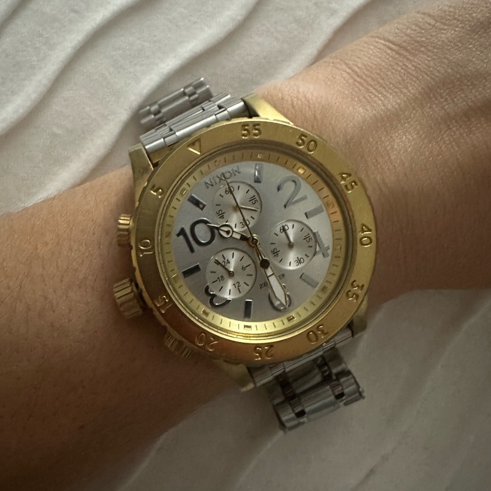 Nixon Women’s Two-Tone Chronograph Watch - Gold & Silver - Picture 2 of 7